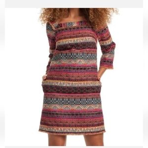 Trina Turke "Layke" Tweed Multi-Color Fringe Dress, Size 0